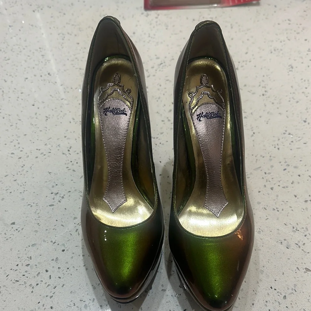 Hale Bob Metallic Wedge Heels - 6.5M